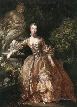  rococo Peintre - Portrait de la Marquise de Pompadour Rococo François Boucher